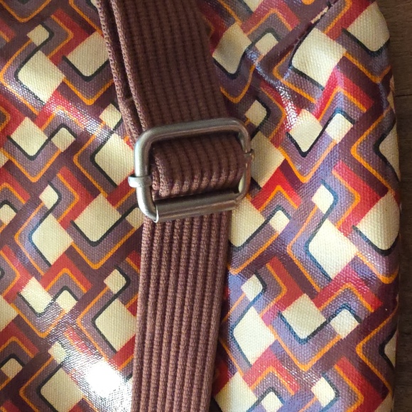 Fossil Key Per Retro Coated Canvas Crossbody Purse Boho - Picture 7 of 9